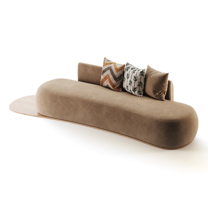 Niz Boucle Green Organic Sofa - Image 8