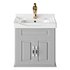 Adeline Large Wall Mounted Cabinet Vanity Bathroom Sink - Thumbnail 9