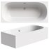 Acrylic bathtub Cezares Metauro 180×80 cm with frame - Thumbnail 1