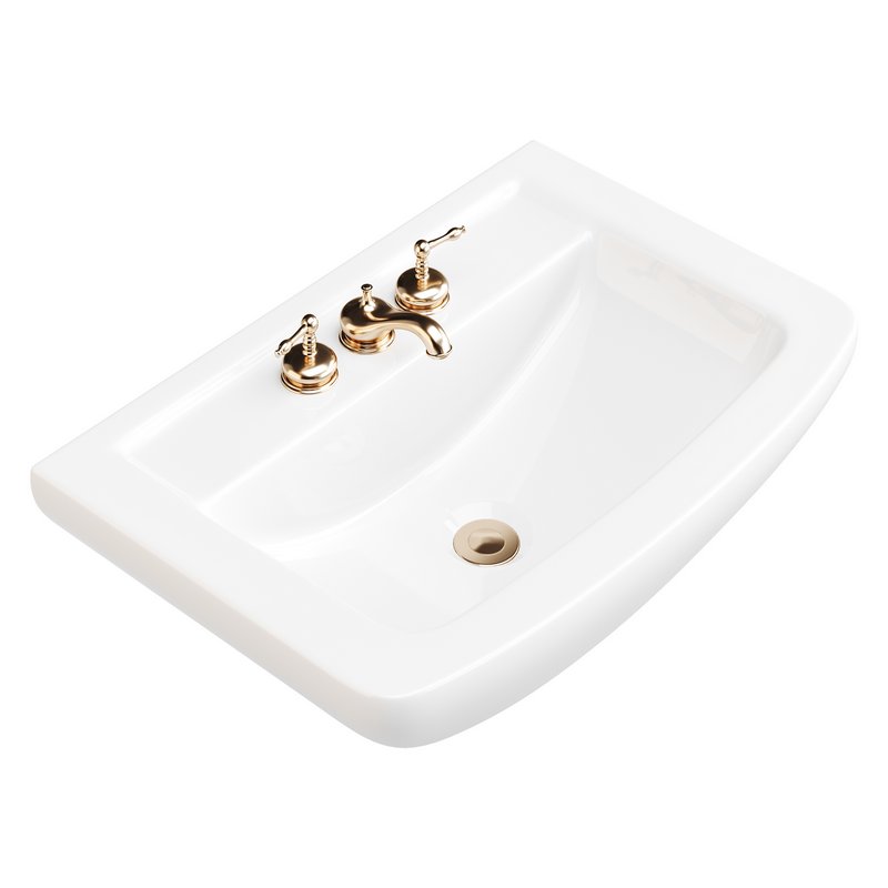 Vega Small Wall Mounted Bathroom Vessel Sink - Image 7