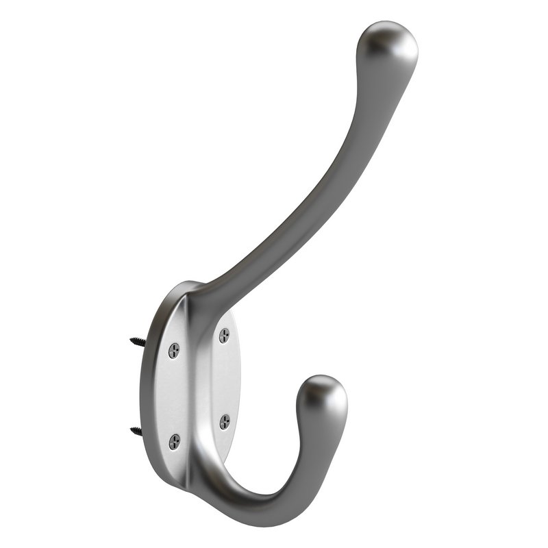 Wrought Iron Double Hook Black for Coats Towels Robes - Image 8