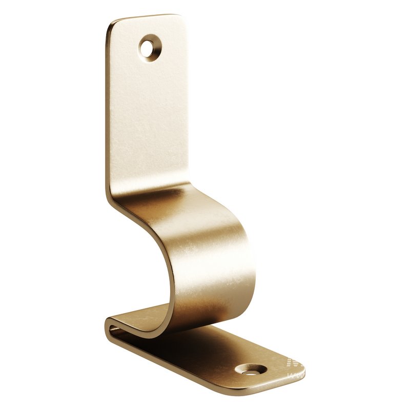 Polished Nickel Stair Runner Rod Bracket holder - Image 9