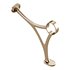 Polished Solid Brass Wall Mount Bar Bracket for Hanging Rail - Thumbnail 7