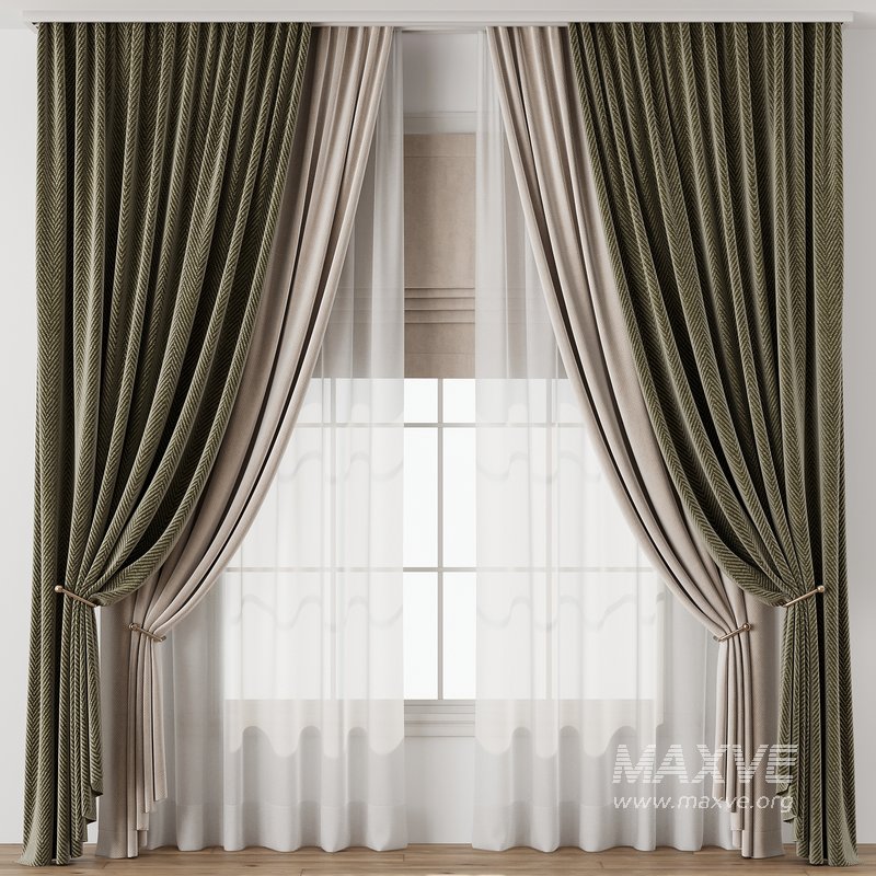 Curtain with tulle 38 - Image 1