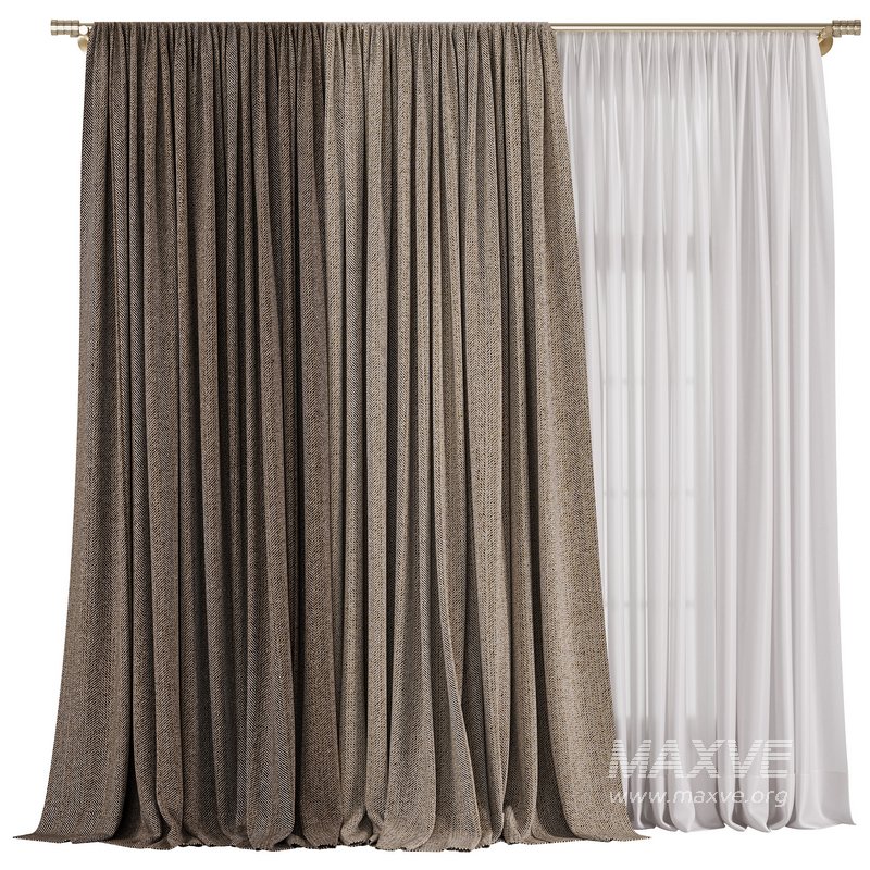 Curtain with tulle 39 - Image 1