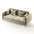 Contemporary Modern Grey 3-seater Sofa - Thumbnail 12