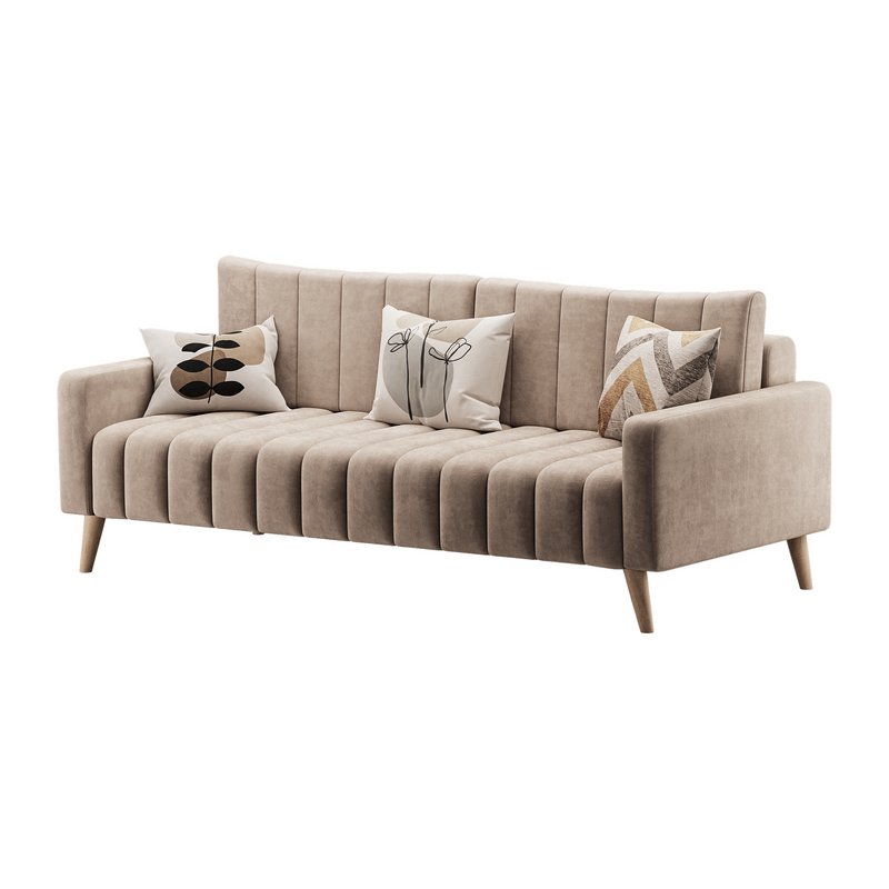 Sofa Markful Velvet Grey - Image 1