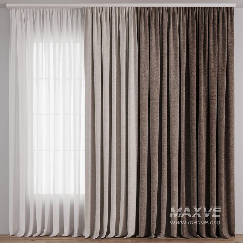 Curtain with tulle 34 - Image 1