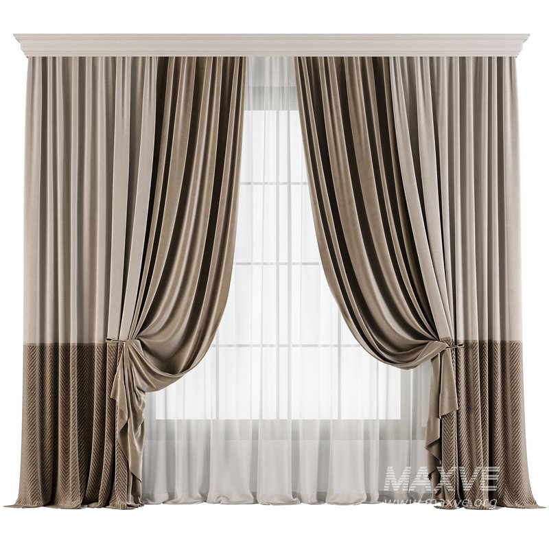 Curtain with tulle 40 - Image 1