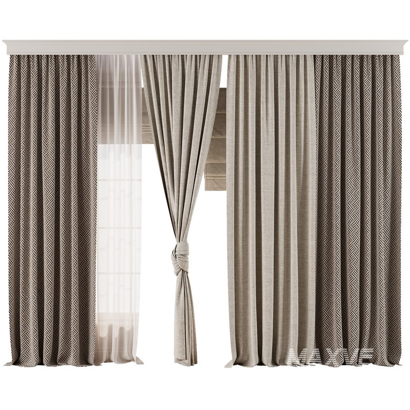 Curtain with tulle 51 - Image 1