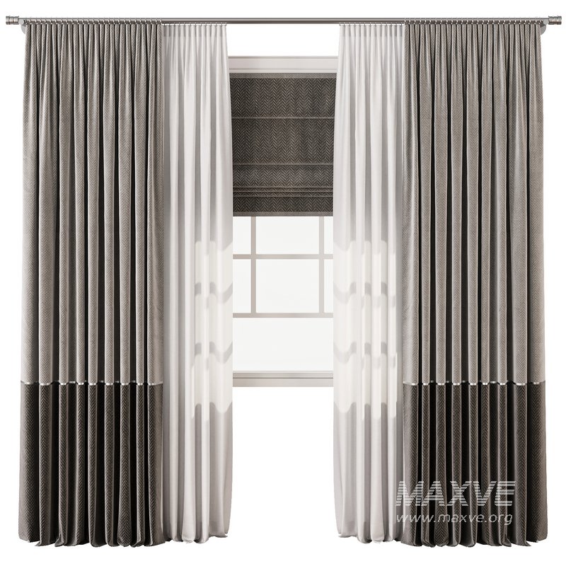 Curtain with tulle 59 - Image 1