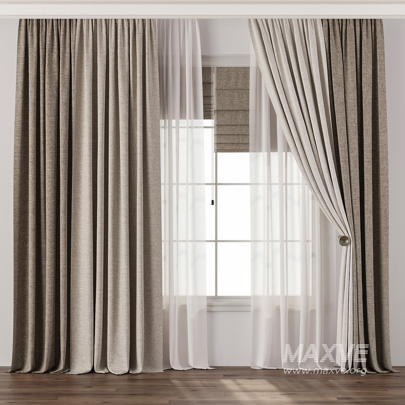 Curtain with tulle 42 - Image 2