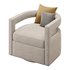 Kennedy Velvet Swivel Chair - Thumbnail 10
