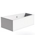 Corner acrylic bathtub Vagnerplast Cavallo offset L 160×90 cm white left with frame - Thumbnail 4