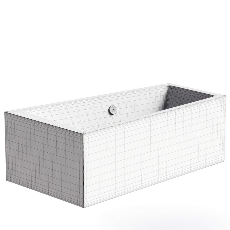 Corner acrylic bathtub Vagnerplast Cavallo offset L 160×90 cm white left with frame - Image 4