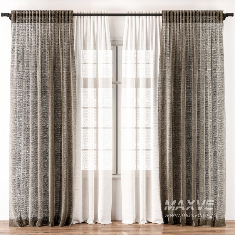 Curtain with tulle fabric 22 - Image 4