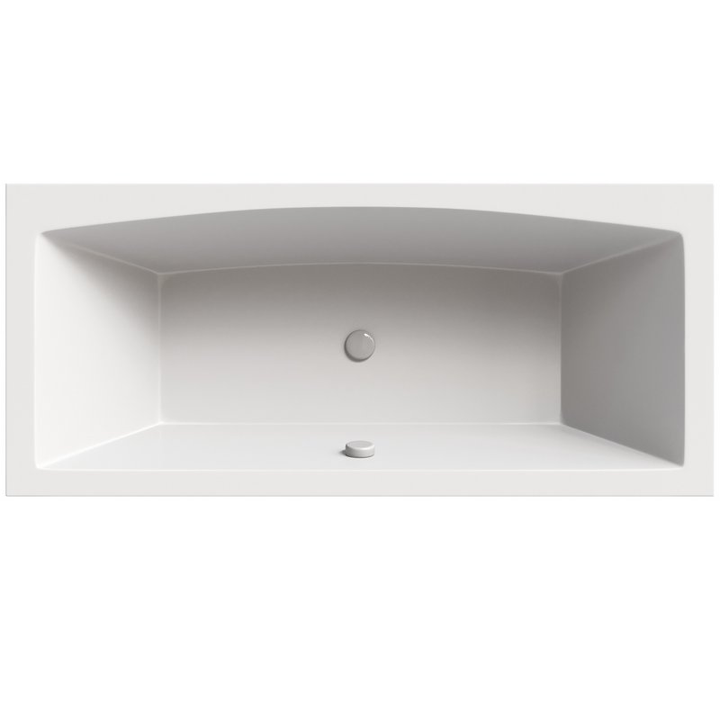 Acrylic bathtub Ravak Formy 02 180×80 cm with legs white gloss - Image 3