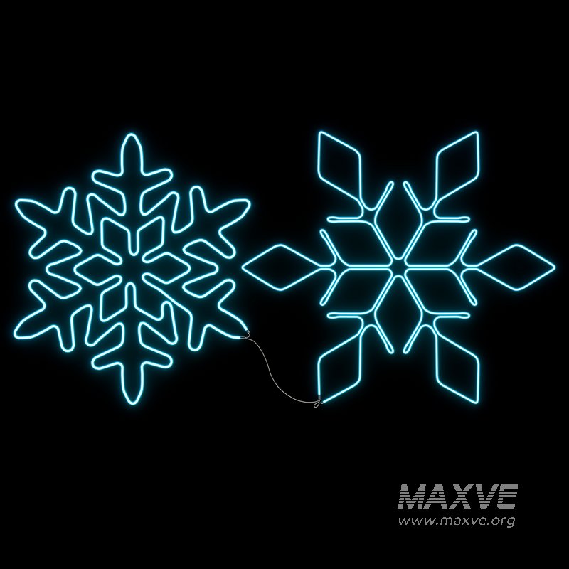 Snowflakes Neon - Image 1