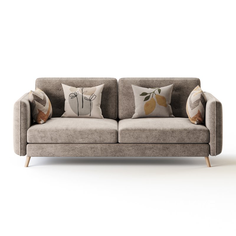 Contemporary Modern Grey 3-seater Sofa - Image 11