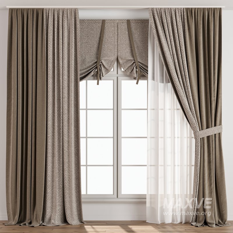 Curtain with tulle 33 - Image 1