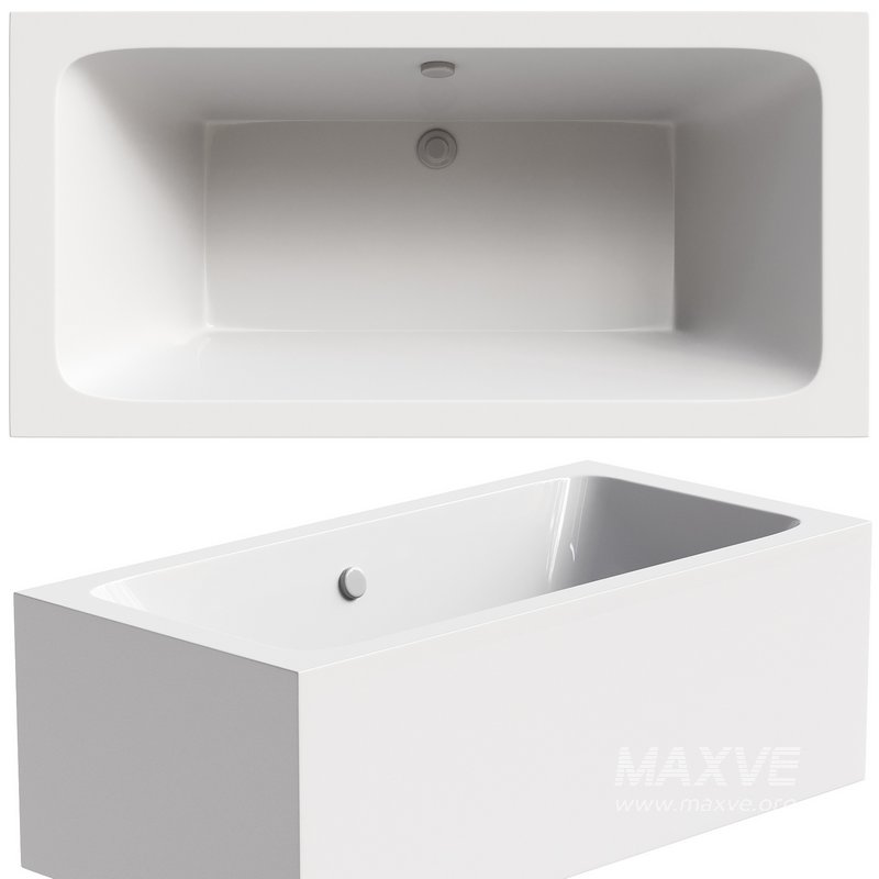Acrylic bathtub Cezares Plane 180×90 cm with legs - Image 1