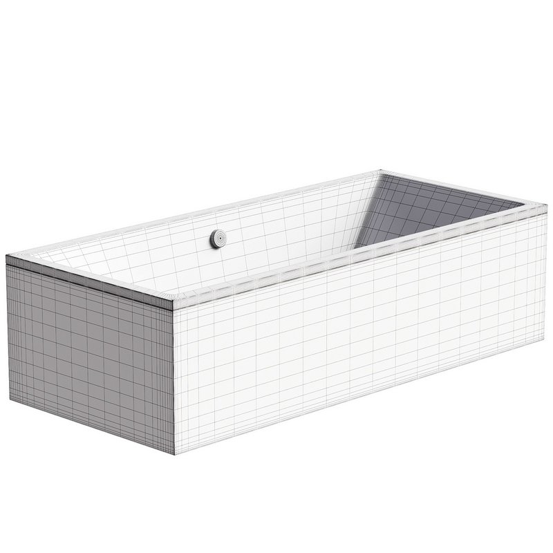 Acrylic bathtub Vagnerplast Cavallo 180×80 cm with legs ultra white - Image 4