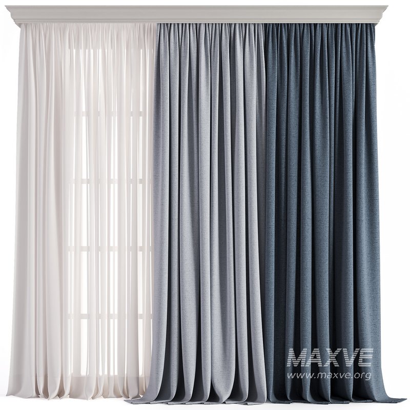 Curtain with tulle 36 - Image 1