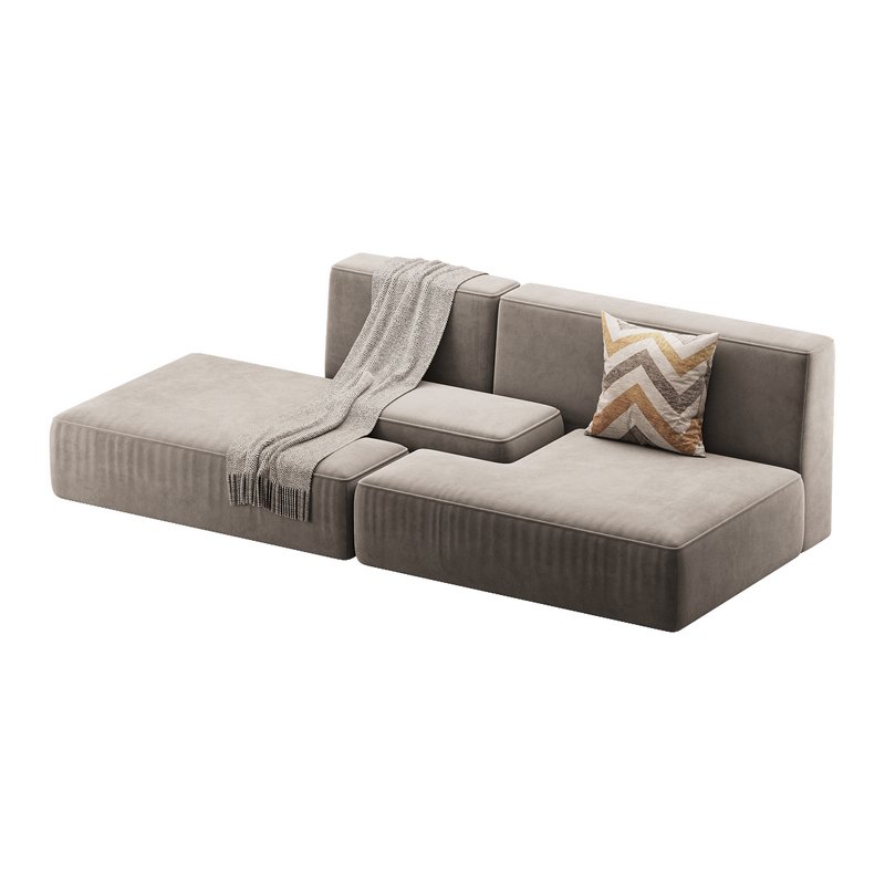 Double sofa Face with armrest black - Image 3