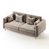 Contemporary Modern Grey 3-seater Sofa - Thumbnail 9