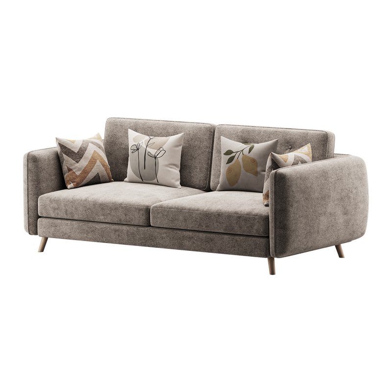 Contemporary Modern Grey 3-seater Sofa - Image 8