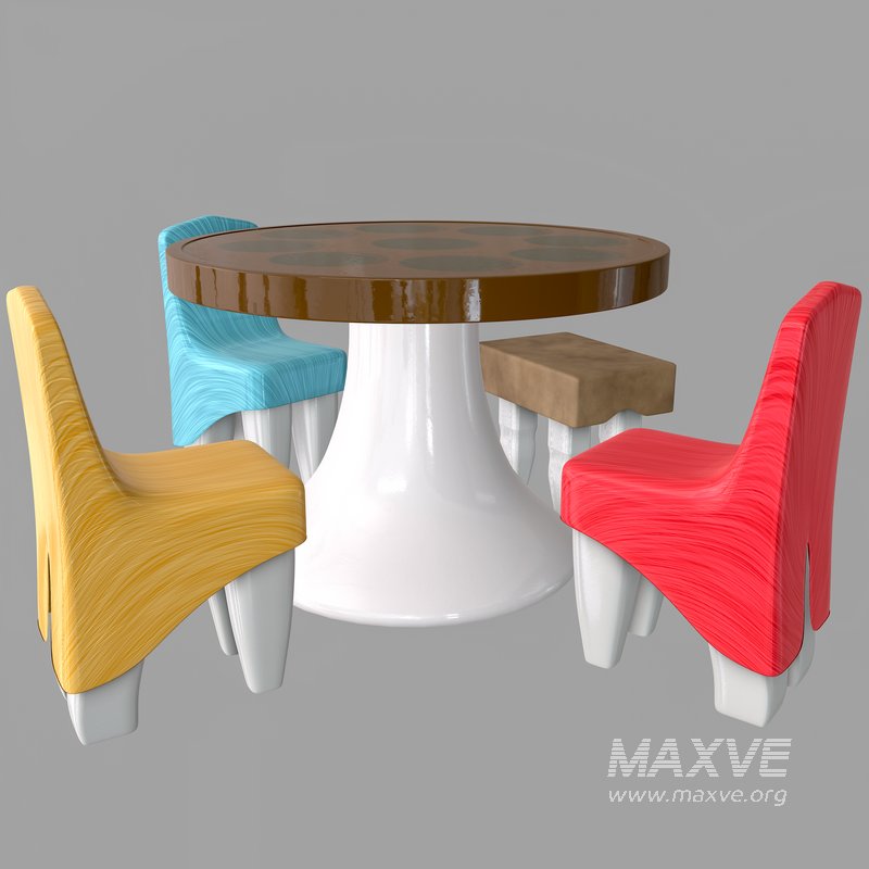 children table and chair - Image 1