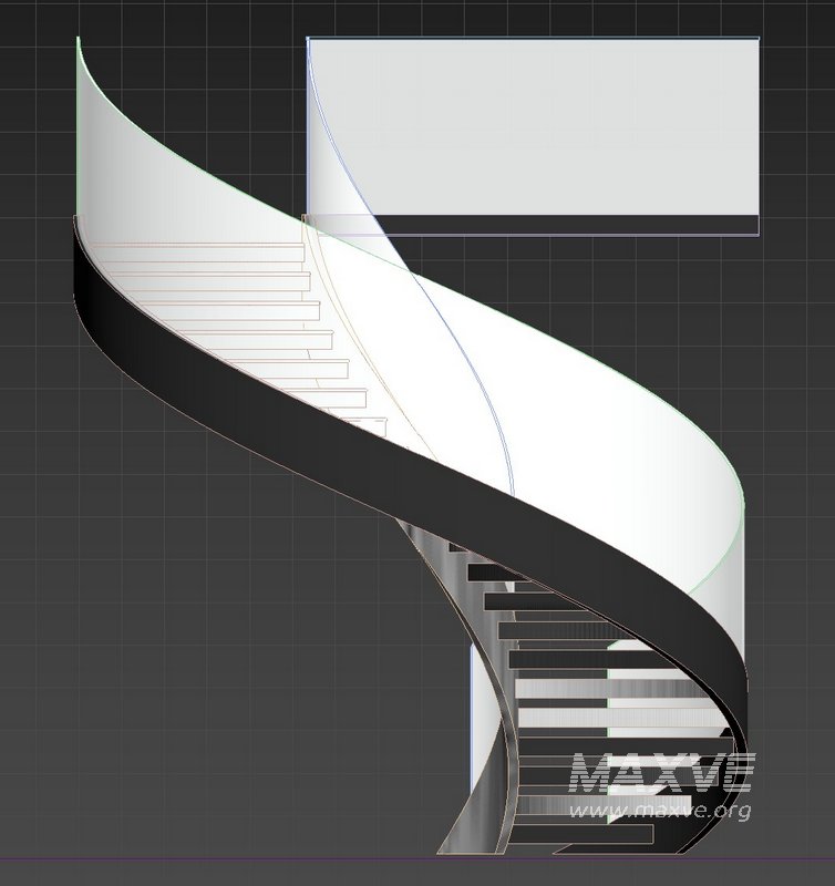 circular stair with glass railing - Image 3