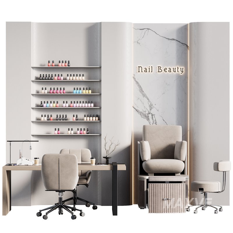 Manicure & pedicure area in the beauty salon 05 - Image 1