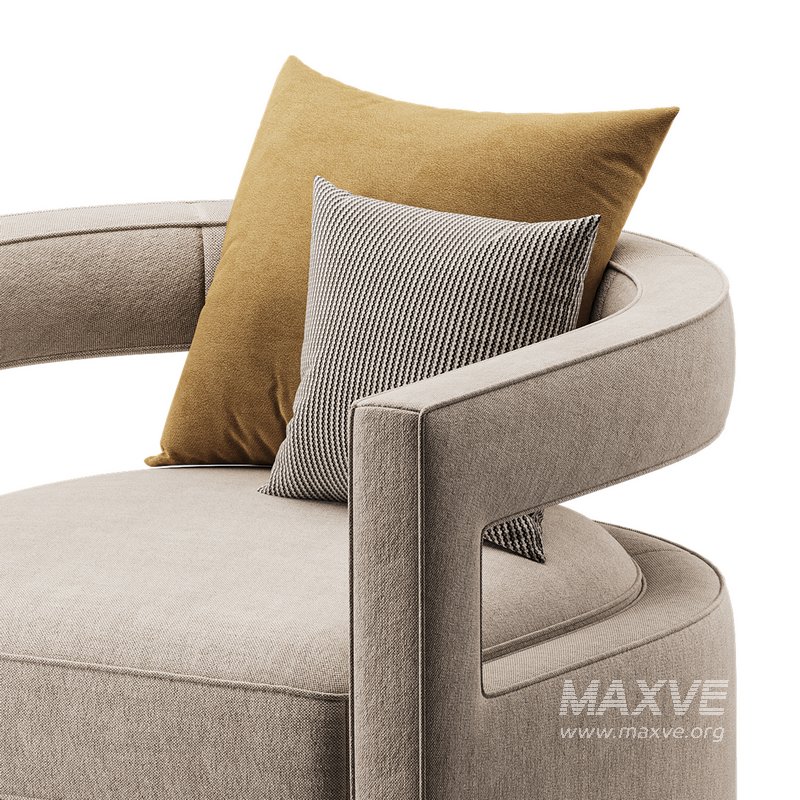 Kennedy Velvet Swivel Chair - Image 9