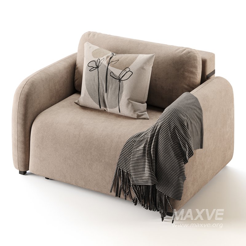 Sofa Lavi Velvet Beige - Image 5