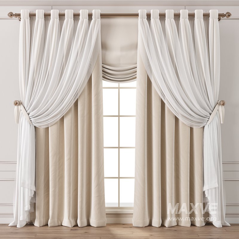 curtains with tulle overlay 14 - Image 1