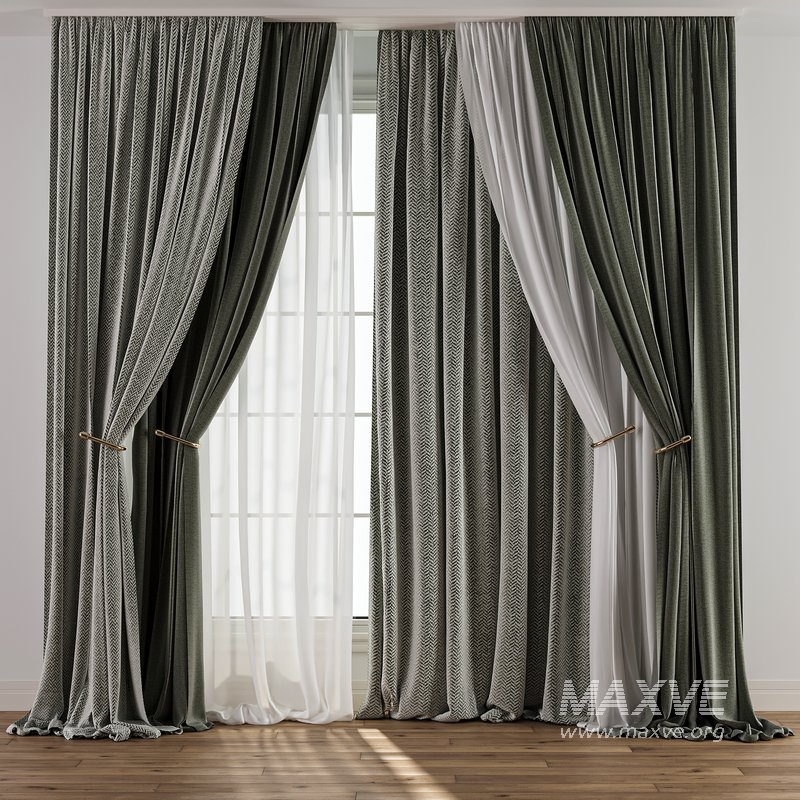 Curtain with tulle 30 - Image 1