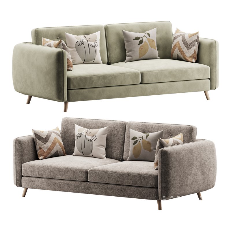 Contemporary Modern Grey 3-seater Sofa - Image 2