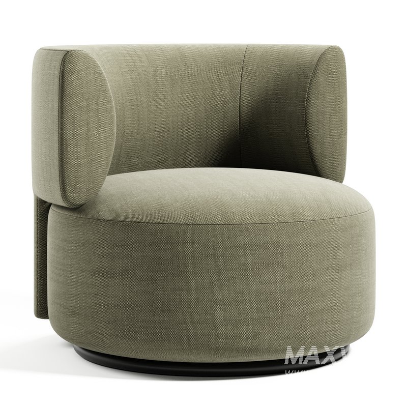K-WAITING Swivel Fabric Armchair By Kartell - Image 1