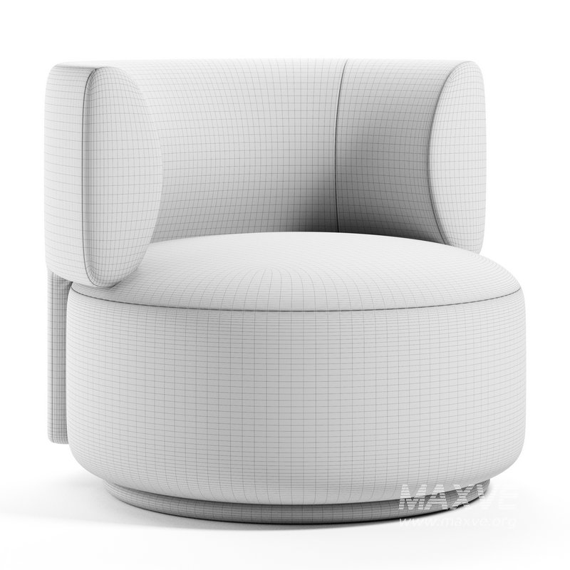 K-WAITING Swivel Fabric Armchair By Kartell - Image 2