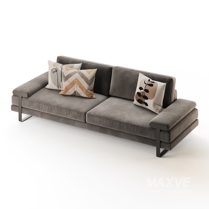 Full Grain Cow Leather Upholstered Sofa - Image 13