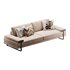 Full Grain Cow Leather Upholstered Sofa - Thumbnail 1