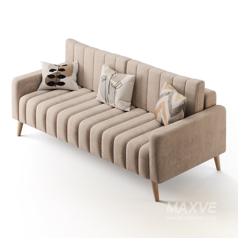 Sofa Markful Velvet Grey - Image 9