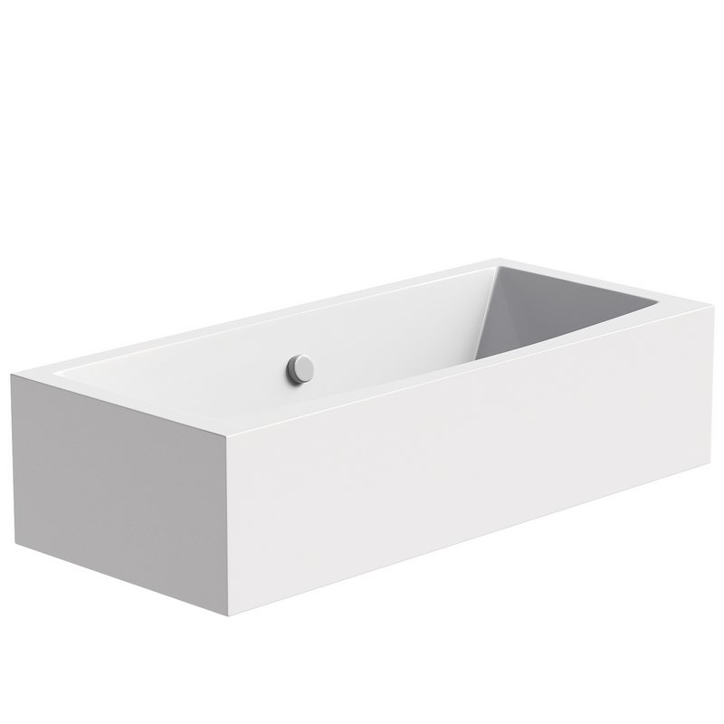 Acrylic bathtub Ravak Formy 02 180×80 cm with legs white gloss - Image 2