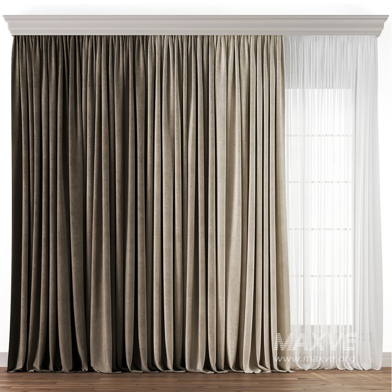 Curtain with tulle 37 - Image 2