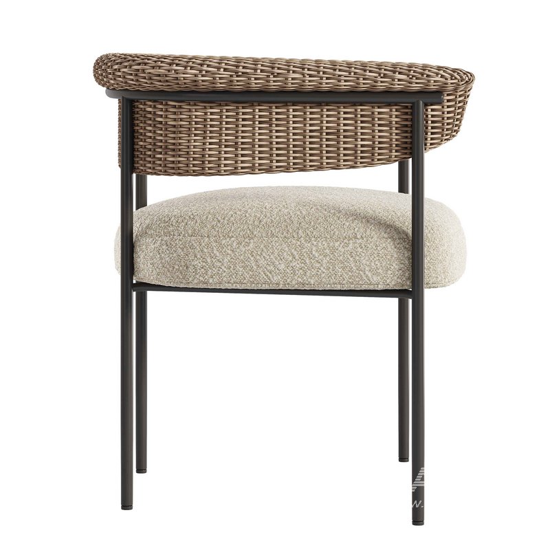 Carrie Outdoor Dining Chair-fourhands - Image 3