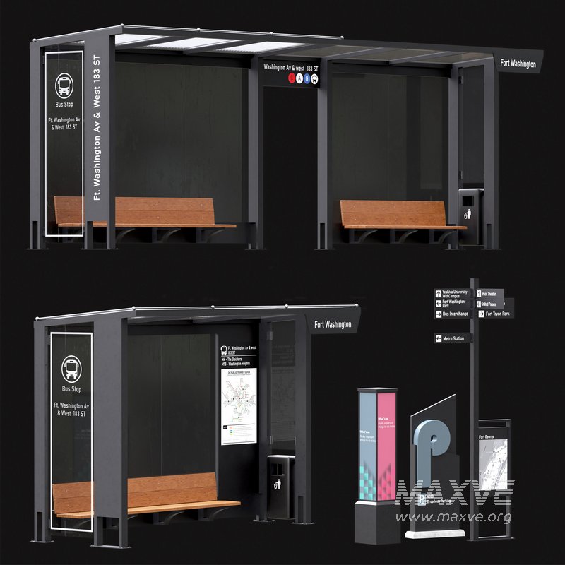 Bus Stop – Set01 - Image 1