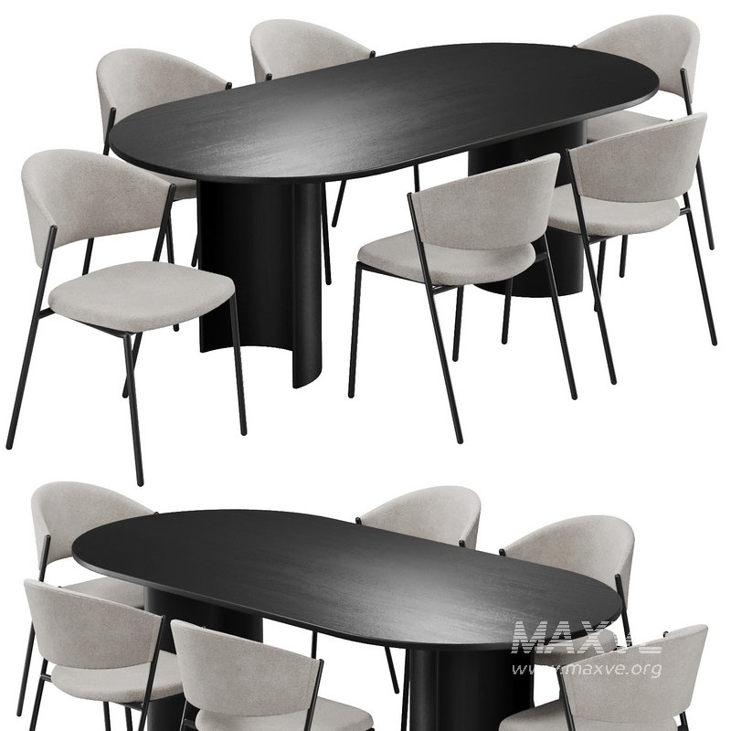 Dinning chair and table203 - Image 1