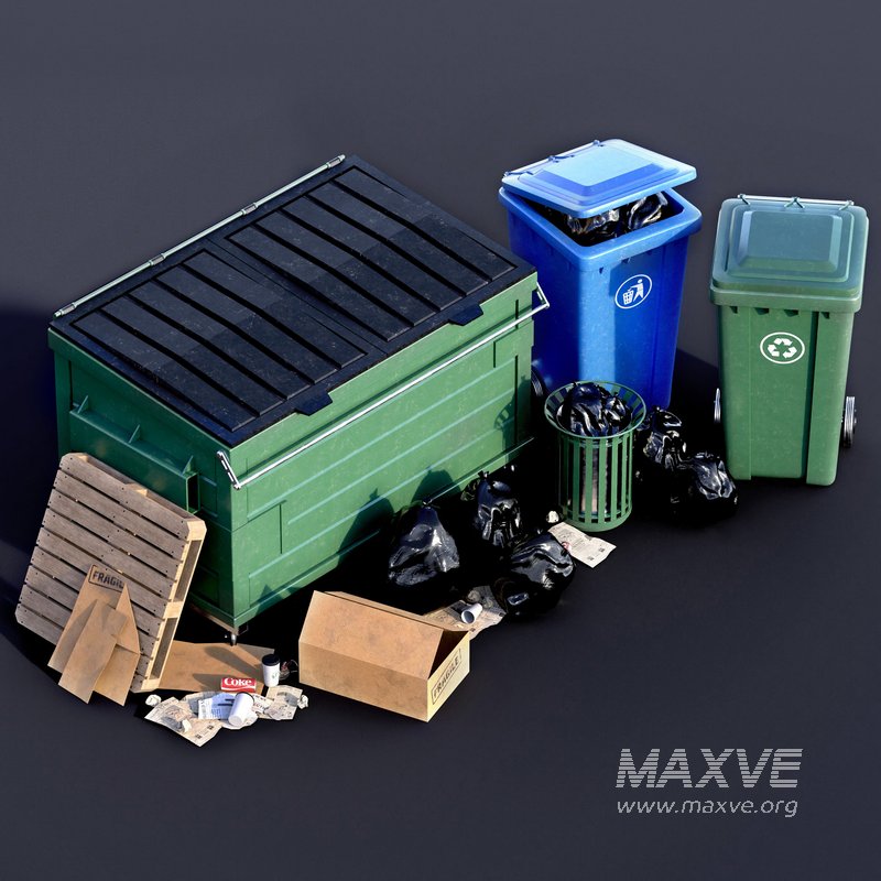 Trash Can Set 01 - Image 3