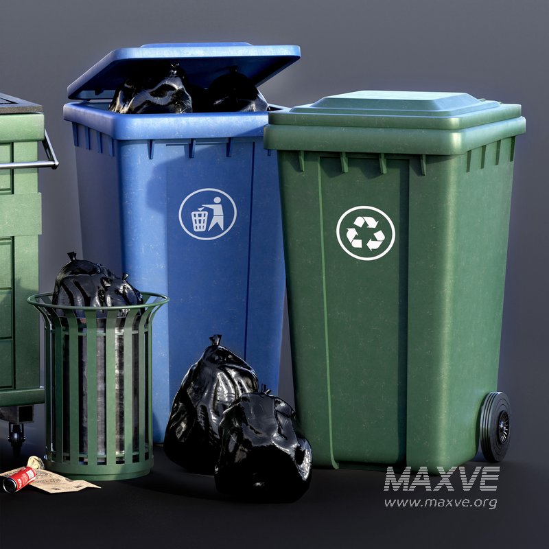 Trash Can Set 01 - Image 2